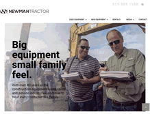Tablet Screenshot of newmantractor.com
